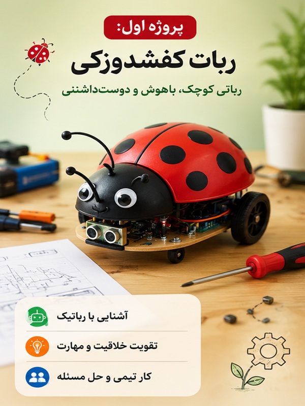 پروژه اول : ربات کفشدوزکی