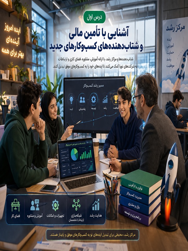 درس اول : آشنایی با تامین مالی و شتاب دهنده های کسب و کار های جدید