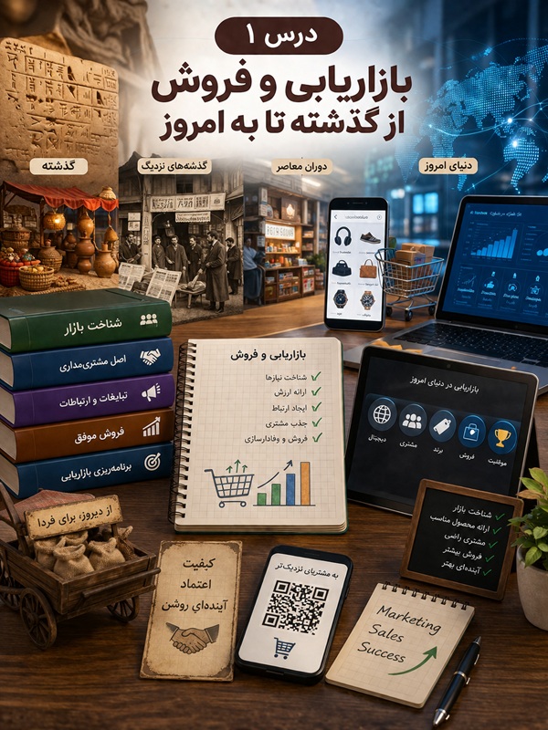 درس اول : بازاریابی و فروش از گذشته تا به امروز