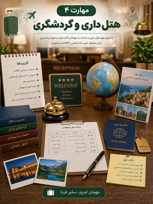 مهارت  4 : هتل داری و گردشگری
